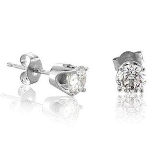 33 Carat Diamond Studs 14k White Gold Earrings