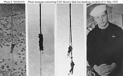 picture 2nd from right shows Henton and Edsall before their fatal fall