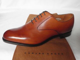 Edward Green LADBROKE Chestnut Calf Leather Oxford Lace Up Shoes UK 8