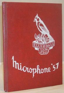 1957 Microphone Ellendale North Dakota High School Yearbook