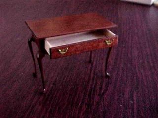 Dollhouse Miniature ARTISAN EDWARD NORTON TEA table with drawer.