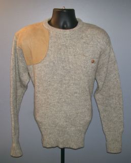 Polo Ralph Lauren Shooting Sweater Elbow Pads Wool 44