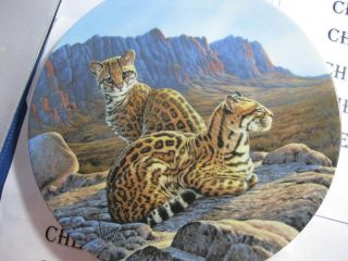  The Ocelot by Lee Cable Limited Porcelain 1990 Edwin M Knowles