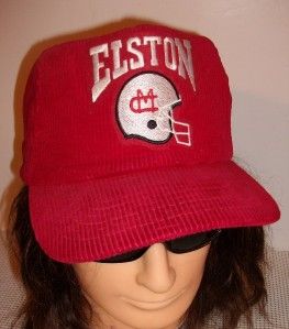 Vintage Michigan City IN ELSTON High School Red Hat Cap One size