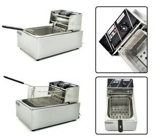 Stainless Steel Commercial Electric Fryer Deep Fryer