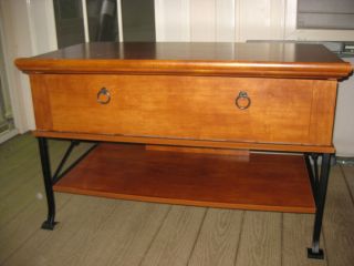  TV Console TV Stand Wood with Drawer