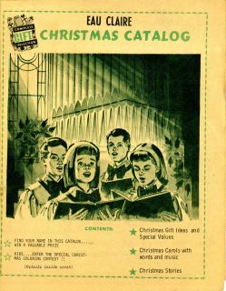 1966 Eau Claire Wisconsin Christmas Catalog Advertising booklet