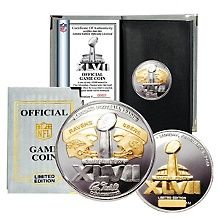 super bowl xlvii official 2 tone flip coin price $ 99 95 or 3 payments