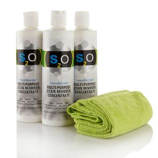 S2O 16 oz. Stain Remover Concentrate 3 pack with 3 Microfiber Cloths