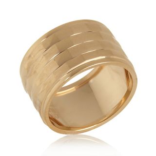 Technibond® Diamond Cut Wide Band Ring