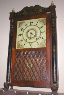 Eli Terry Son Wooden Movement Wood Works Gears Mantel Clock 1830s Seth