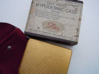  Eli Lilly Gold Plated Medicine Case