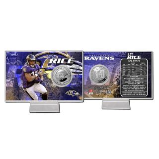 2012 NFL Silver Plated Coin Card by The Highland Mint   Ray Rice
