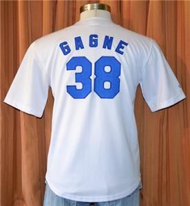 LOS ANGELES DODGERS ERIC GAGNE #38 Majestic SEWN BASEBALL JERSEY YOUTH