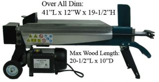 ton electric 2hp log wood splitter axe cutter