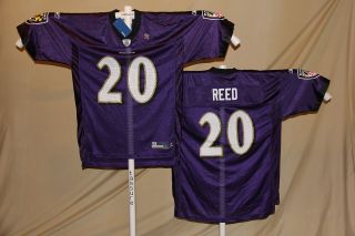 ED REED Baltimore Ravens REEBOK Equipment JERSEY XL NWT purple