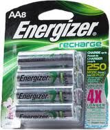 Energizer AA Rechargeable Battery 8 Pack 2300mAh NH15BP 8 NIP USA