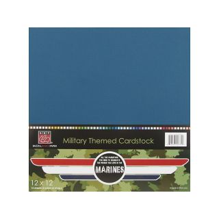 Bazzill Military Scrapbook Paper, 12 x 12in   Marines