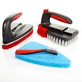 rubbermaid 2 in 1 scrubber and flexible scrub brush kit $ 11 95
