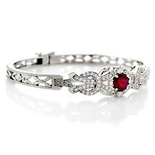 Absolute™ 11.47ct Round and Baguette Bangle Bracelet