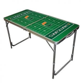  Fan Miami NCAA 2 x 4 Tailgate Table by Wild Sales   U Of Miami