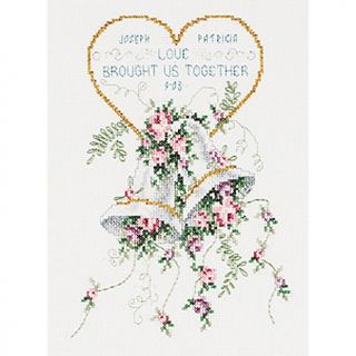Wedding Bells Counted Cross Stitch Kit   9 x 12 11 Count