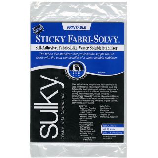 Sulky Sulky Printable Sticky Fabri Solvy Stabilizer   12 pack