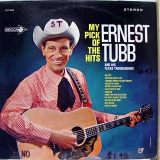 ERNEST TUBB my pick of the hits LP VG+ DL 74640 Vinyl Record