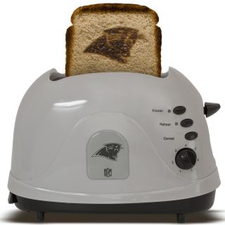  toaster featuring the carolina panthers logo toasts bread english