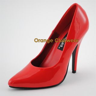 Sexy Stripper 5 High Heel Pumps Womens Red Shoes