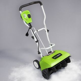 113 667 greenworks 16 9 amp electric snow thrower rating 1 $ 169 95 or