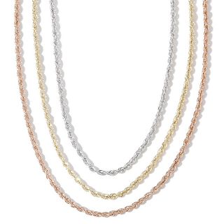  Michael Anthony Jewelry® 14K Ultimate Cashmere 16 2.5mm Rope Chain