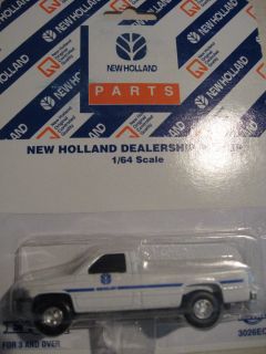 Ertl 1 64 Diecast Metal Farm Toy New Holland Dealership Pickup 3026EO