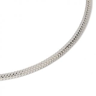  Michael Anthony Jewelry® 17 Sterling Silver Braided Omega Necklace