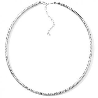 Michael Anthony Jewelry Braided Omega Sterling Silver 17 Necklace