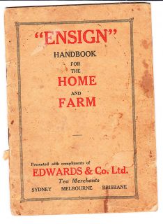 ENSIGN HANDBOOK for the HOME & FARM circa 1930s