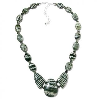  Jewelry Necklaces Beaded Jay King Green Serpentine Beaded 19 Necklace