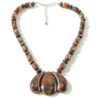  King Rainbow Stone Sterling Silver 19 Necklace