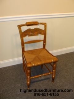Ethan Allen Hitchcock Stenciled Eagle Back Side Chair