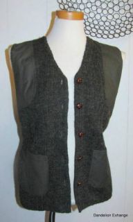  English Hunting Shooting Vest Outdoorsy Equestrian Olive LN S