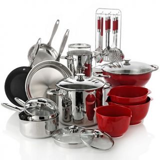  Puck Wolfgang Puck Color Splash 24 piece Stainless Steel Cookware Set