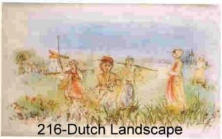 Dutch Landscape Litho by Edna Hibel