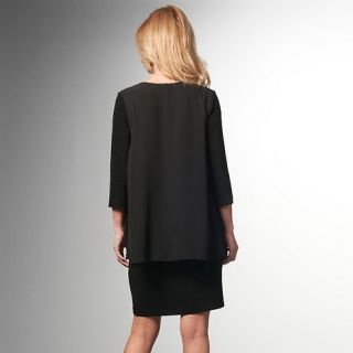 slinky brand 34 sleeve twofer dress d 00010101000000~151716_alt1