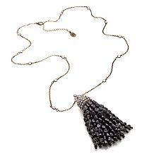  black bead tassel pendant with 30 chain d 20121001110610887~217461