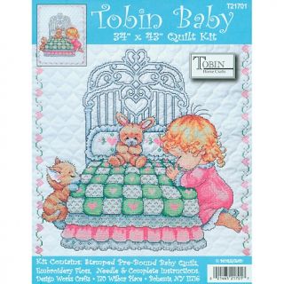  Quilting Kits Tobin Bedtime Prayer Girl Cross Stitch Kit   34 x 43