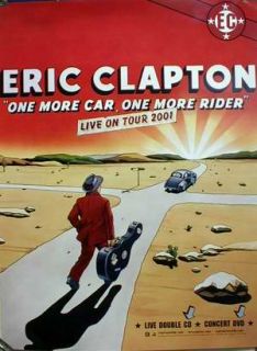 Eric Clapton Live on Tour 2001 Promo Poster Flawless