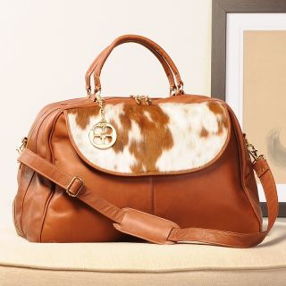 IMAN Platinum Collection Ponyhair and Leather Carryall at
