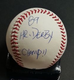 Eric Davis 2XS Inscribed Signed Autographed MLB Baseball PSA DNA COA