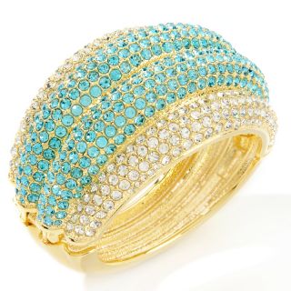 Jewelry Bracelets Bangle Joan Boyce Queen of Glamour Blue Crystal