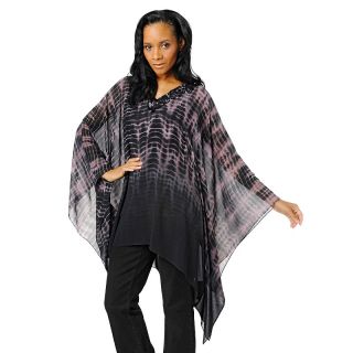  tie dyed chiffon sequin poncho and camisole rating 38 $ 14 97 s h